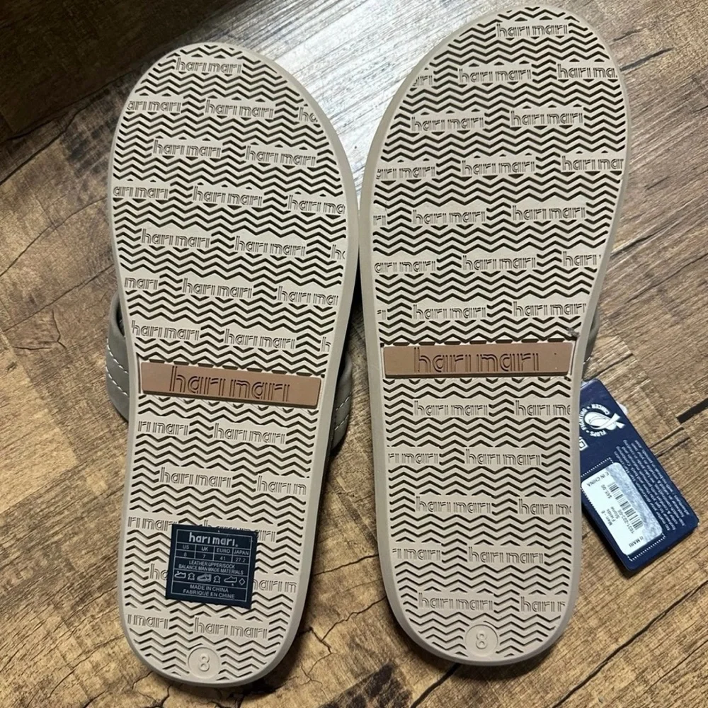 Hari Mari Men’s Suede Flip-Flops — Tan Casual Thong Sandals